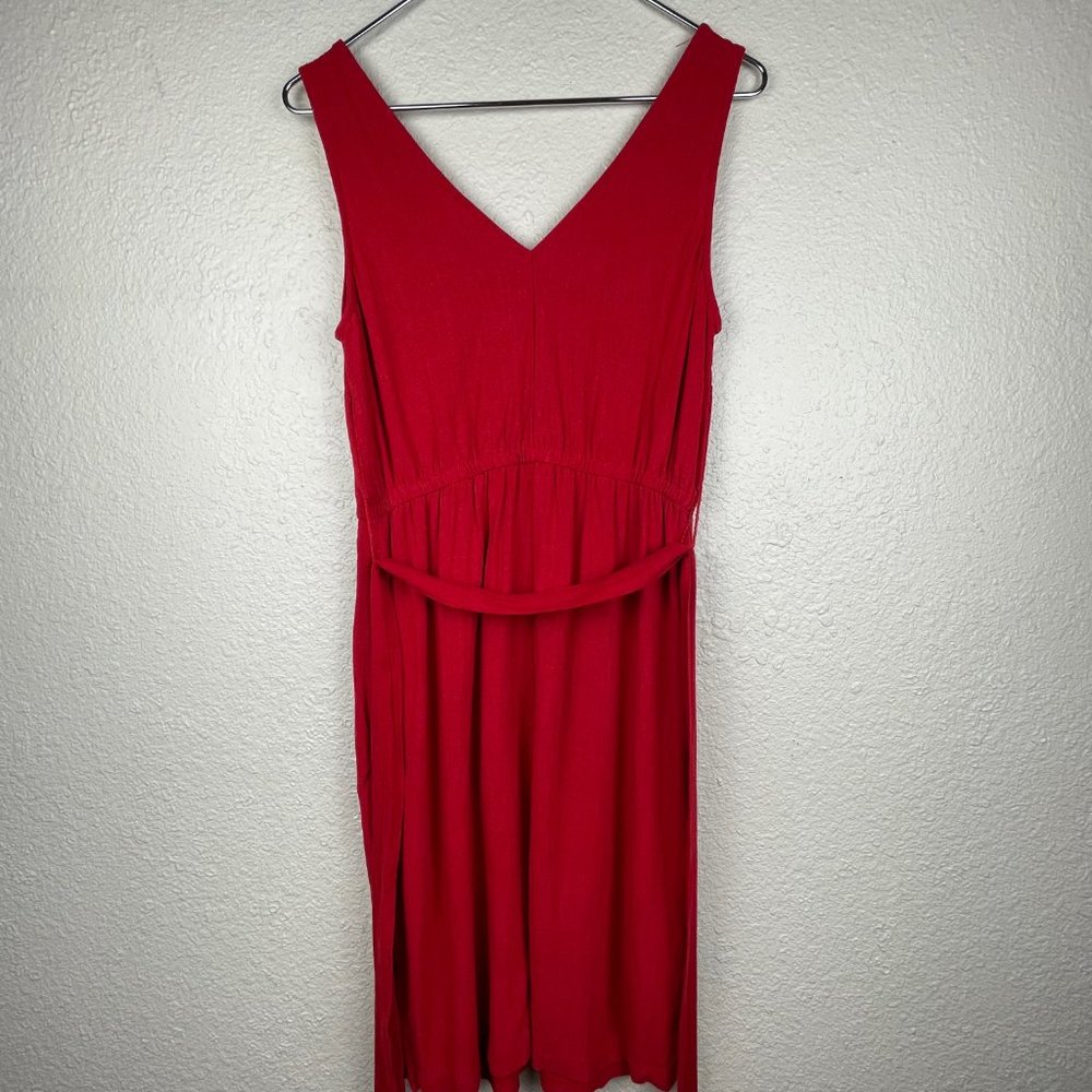 Universal Thread Red Button-Down Mini Dress Nwot - image 4